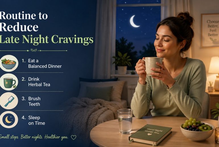 routine to reduce late night cravings